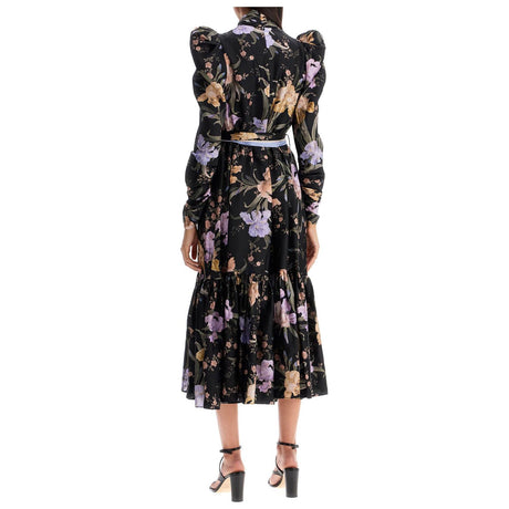 Eden Midi Dress With Floral Print