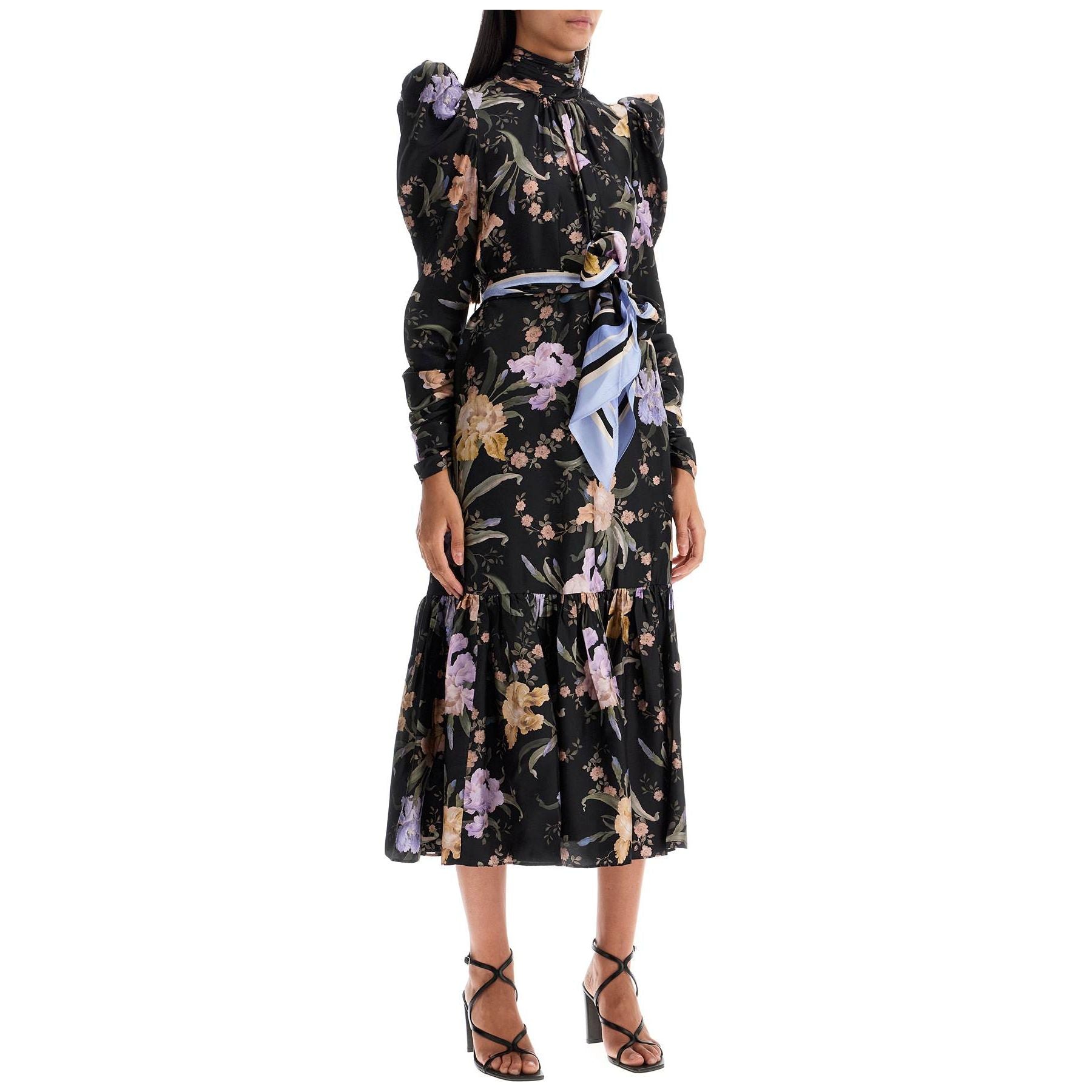 Eden Midi Dress With Floral Print