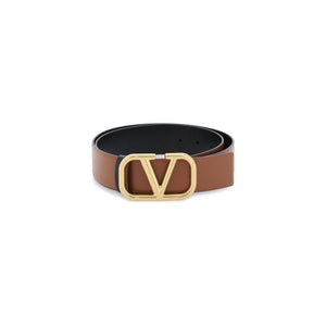 Leather Vlogo Signature Reversible Belt