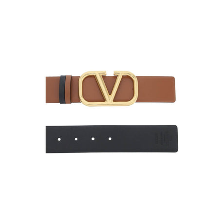 Leather Vlogo Signature Reversible Belt