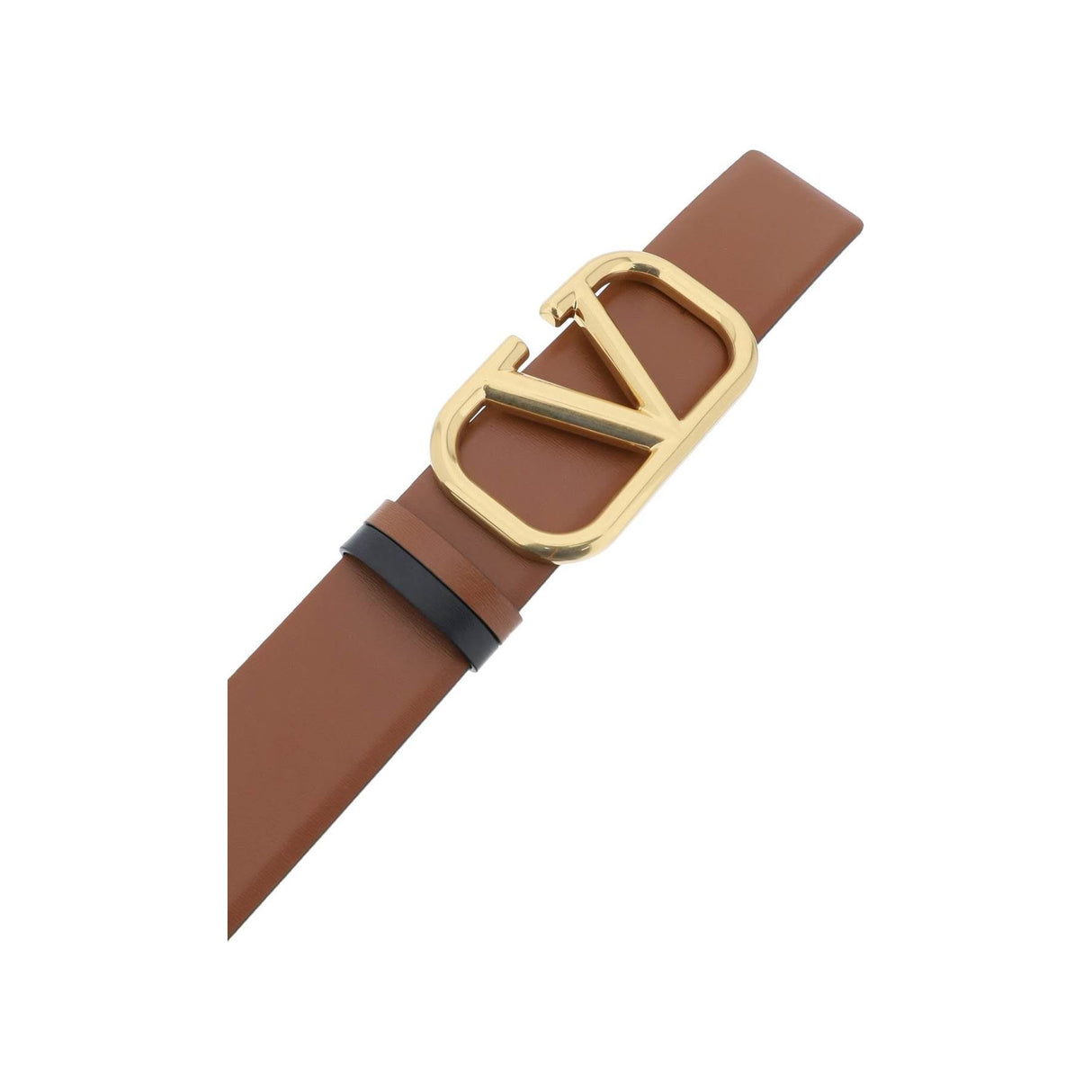 Leather Vlogo Signature Reversible Belt