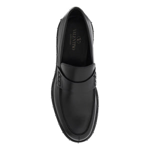 Rockstud M-Way Leather Loafers