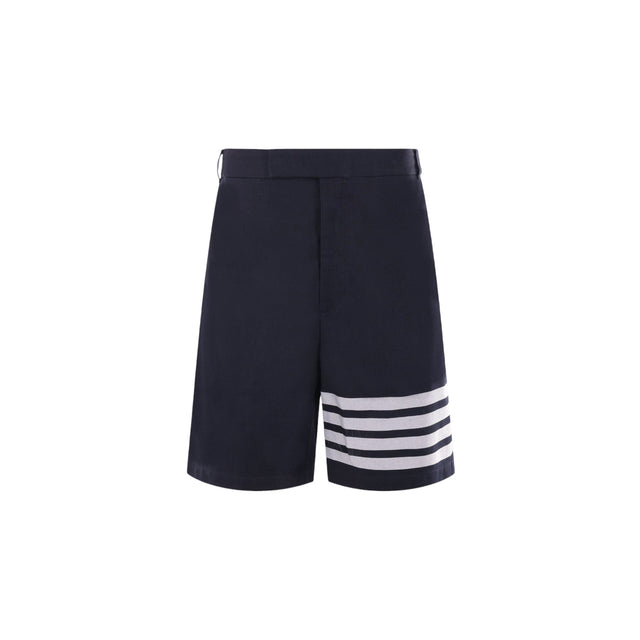 4bar Gabardine Short Pants-THOM BROWNE-JOHN JULIA