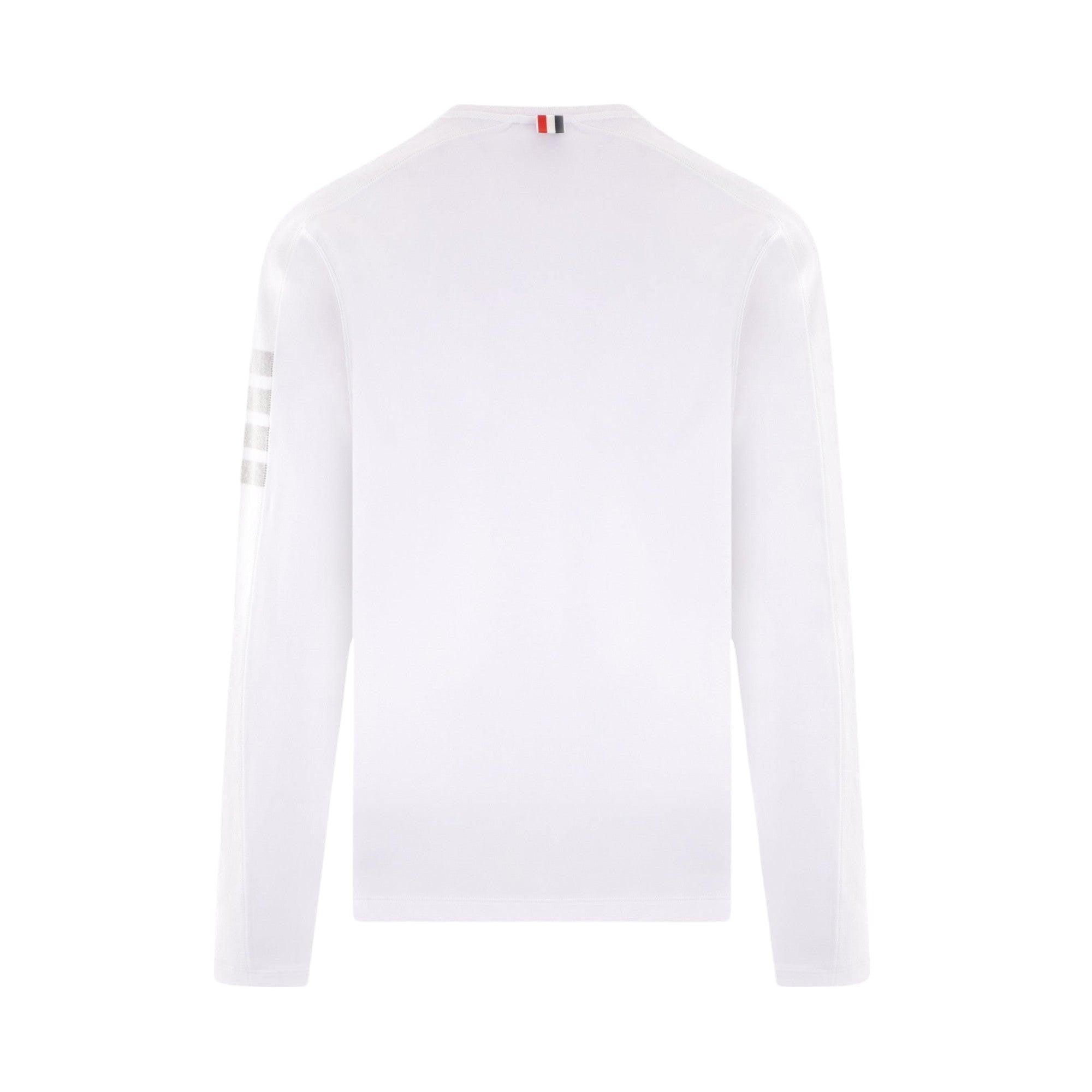 4bar Jersey Long-sleeved T-shirt-THOM BROWNE-JOHN JULIA