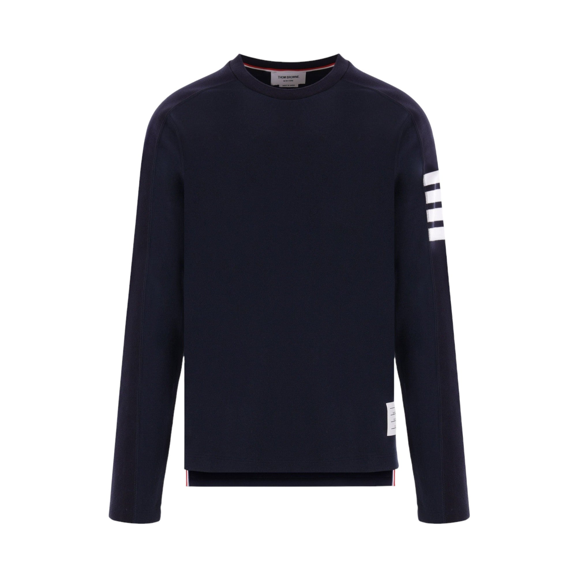 4bar Jersey Long-sleeved T-shirt-THOM BROWNE-JOHN JULIA