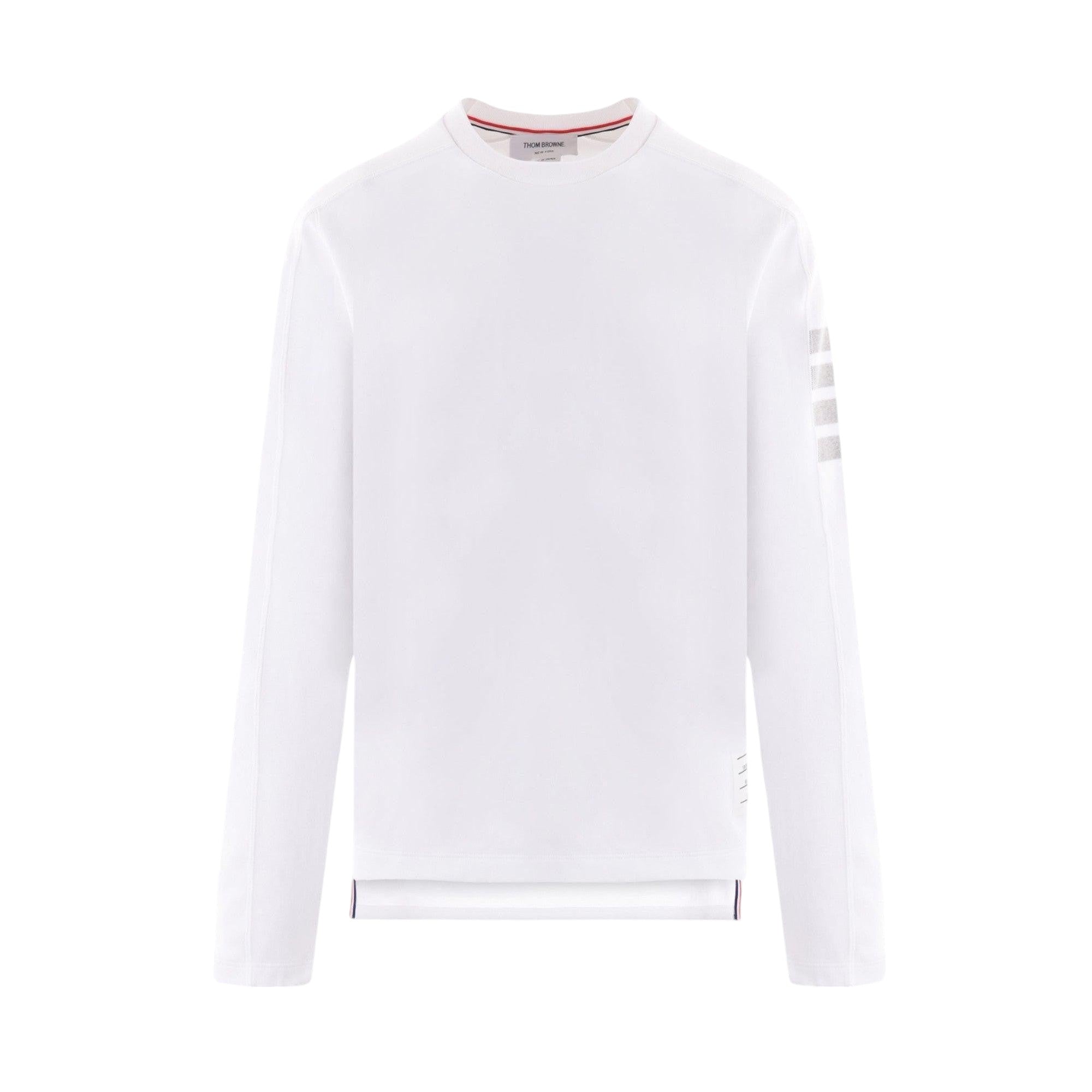 4bar Jersey Long-sleeved T-shirt-THOM BROWNE-JOHN JULIA