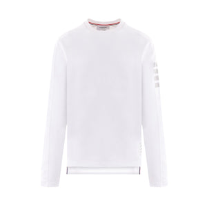 4bar Jersey Long-sleeved T-shirt-THOM BROWNE-JOHN JULIA