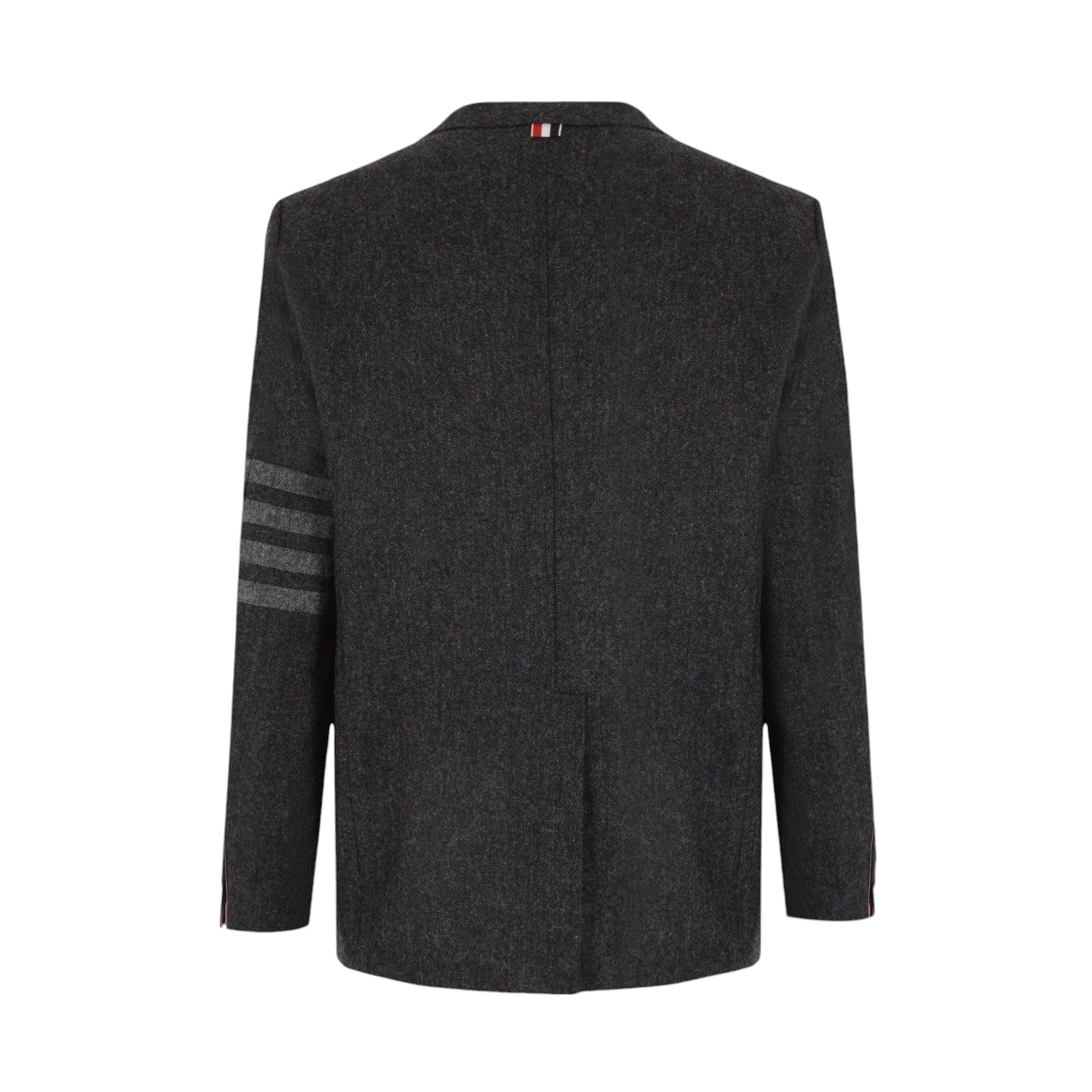 4bar Single-breasted Donegal Jacket-THOM BROWNE-JOHN JULIA