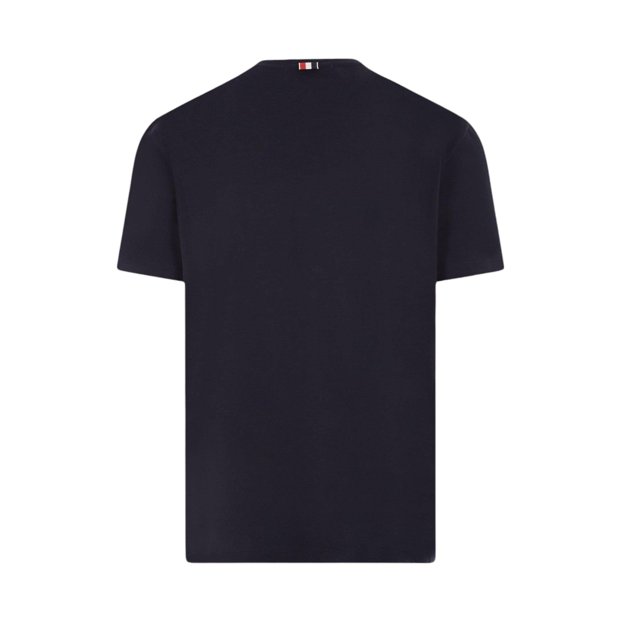 4bar Stretch Wool T-shirt-THOM BROWNE-JOHN JULIA