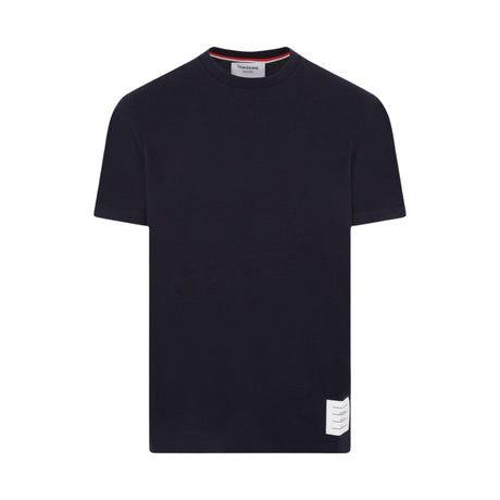 4bar Stretch Wool T-shirt-THOM BROWNE-JOHN JULIA