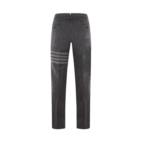 4bar Wool Straight-leg Pants-THOM BROWNE-JOHN JULIA