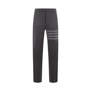 4bar Wool Straight-leg Pants-THOM BROWNE-JOHN JULIA