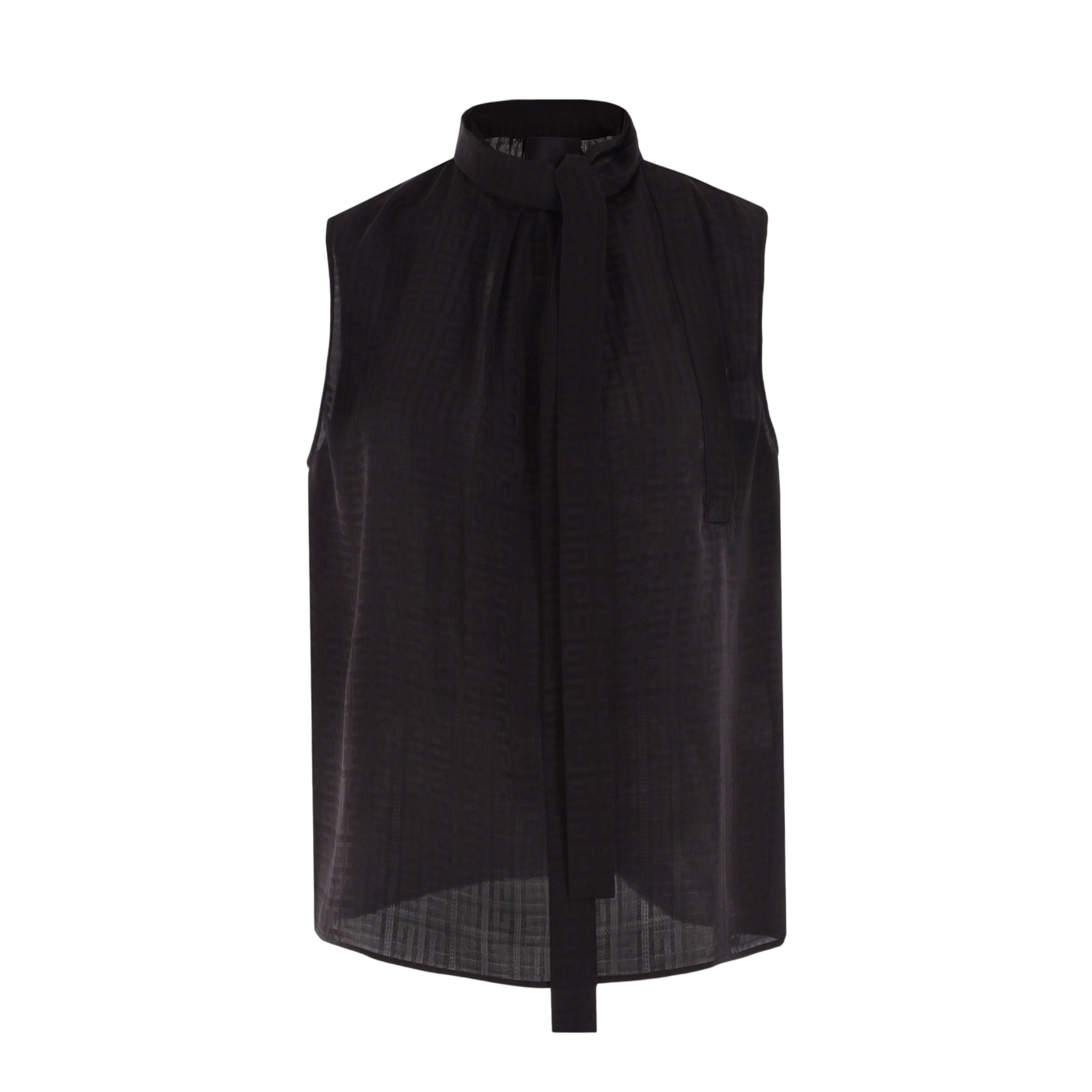 4G Jacquard Viscose Sleeveless Top-GIVENCHY-JOHN JULIA