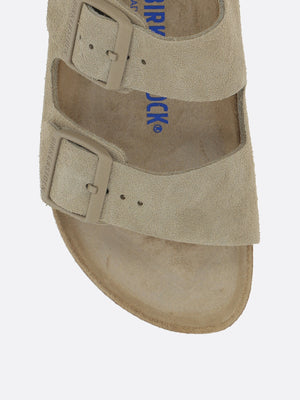 Arizona Suede Flat Sandals Narrow Fit-BIRKENSTOCK-JOHN JULIA