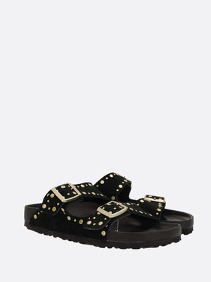 Arizona Rivet Suede Sandals-BIRKENSTOCK-JOHN JULIA