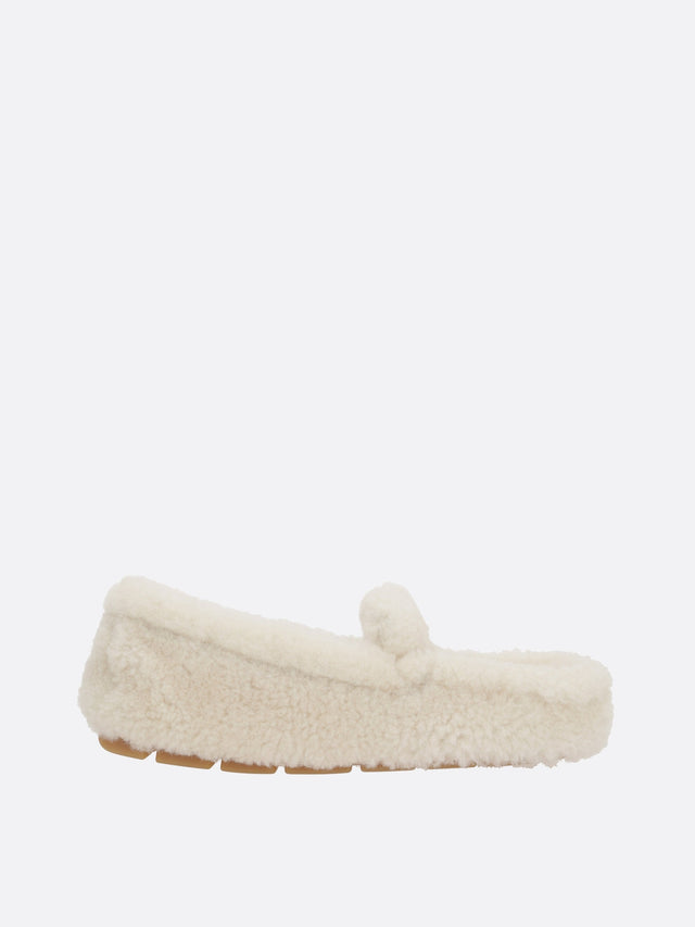 Shearling Moccasin Slippers-PRADA-JOHN JULIA