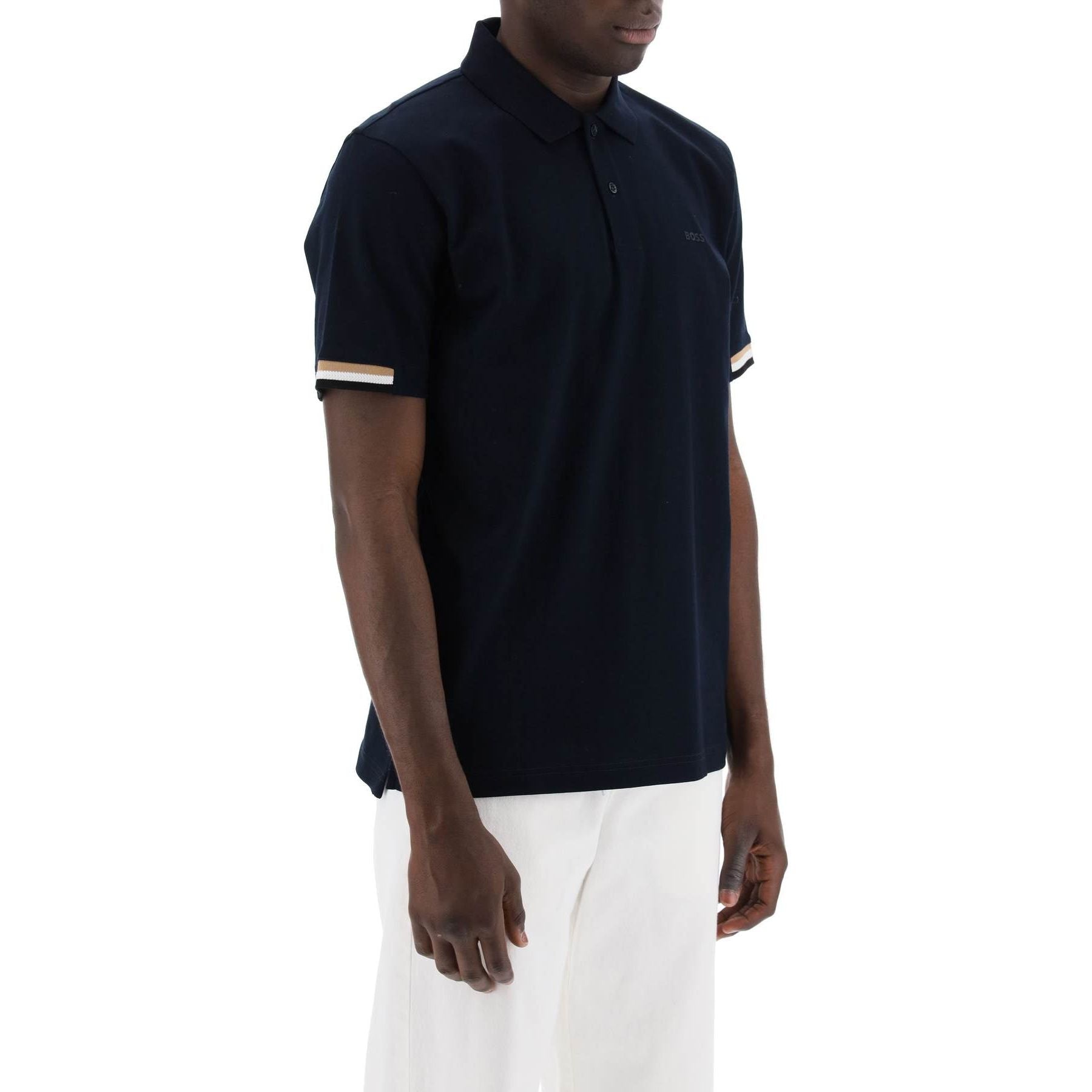 Parlay Polo Shirt With Stripe Detail