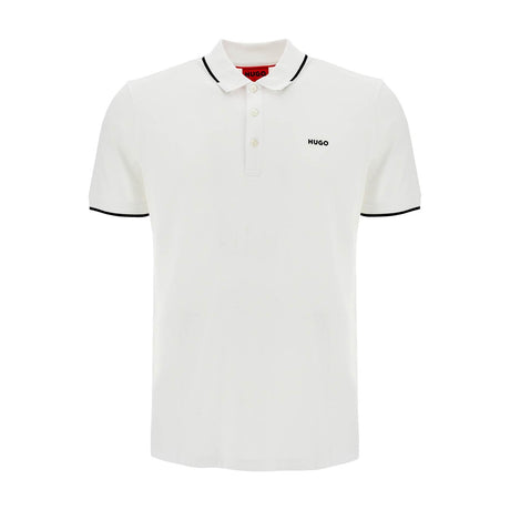 HUGO-Slim Fit Piqué Polo Shirt -JOHN JULIA.