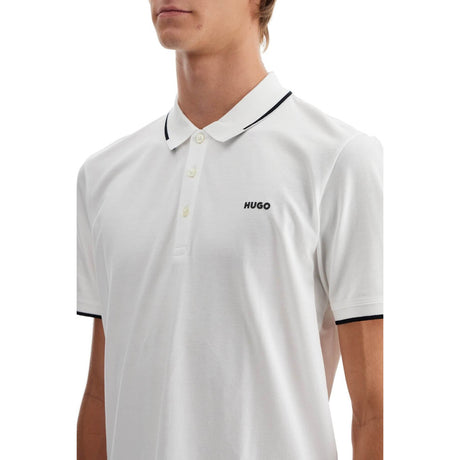 HUGO-Slim Fit Piqué Polo Shirt -JOHN JULIA.