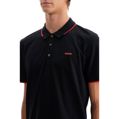 HUGO-Slim Fit Piqué Polo Shirt -JOHN JULIA.