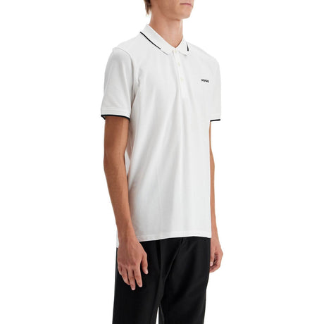 HUGO-Slim Fit Piqué Polo Shirt -JOHN JULIA.