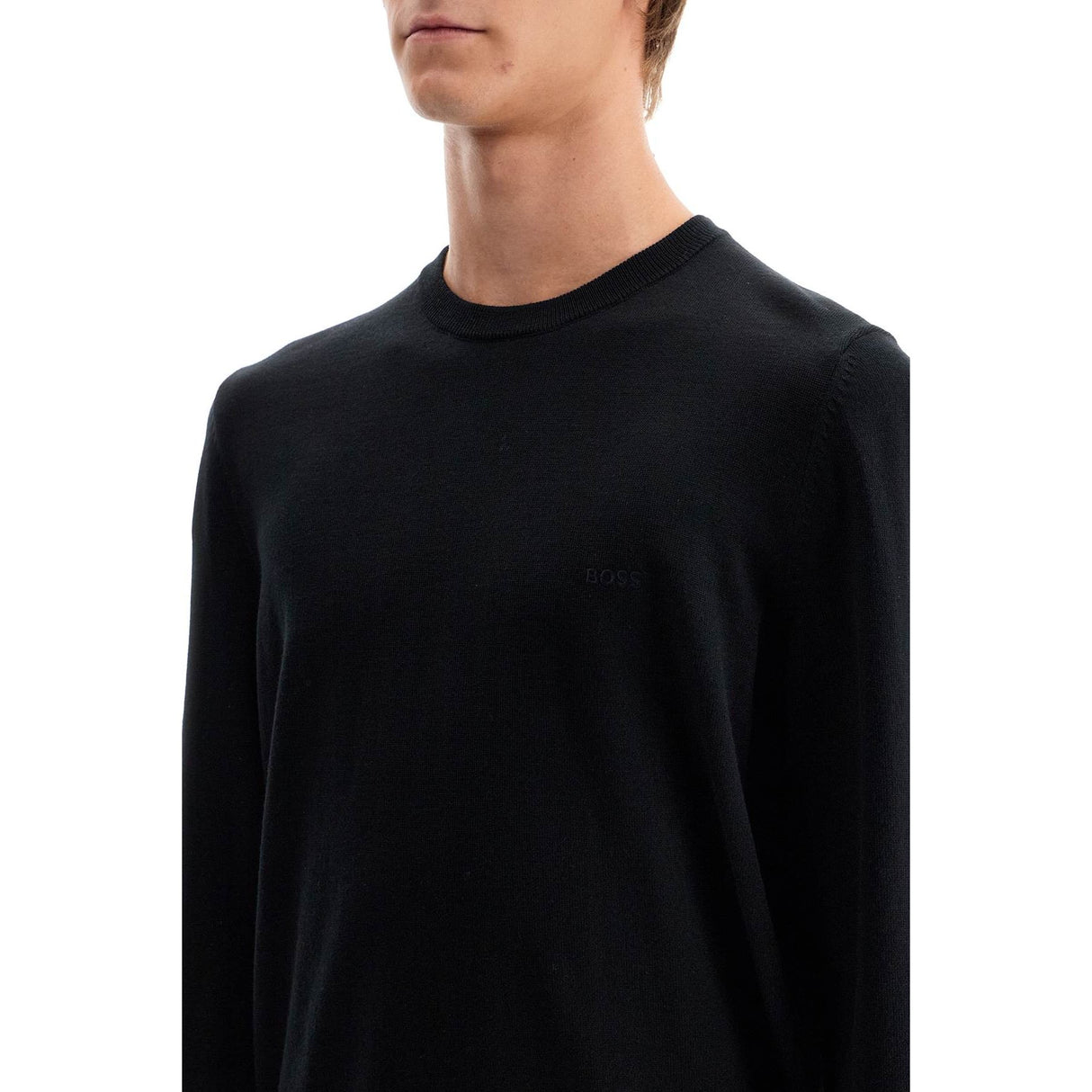 BOSS-'Botto' Light Wool Sweater -JOHN JULIA.