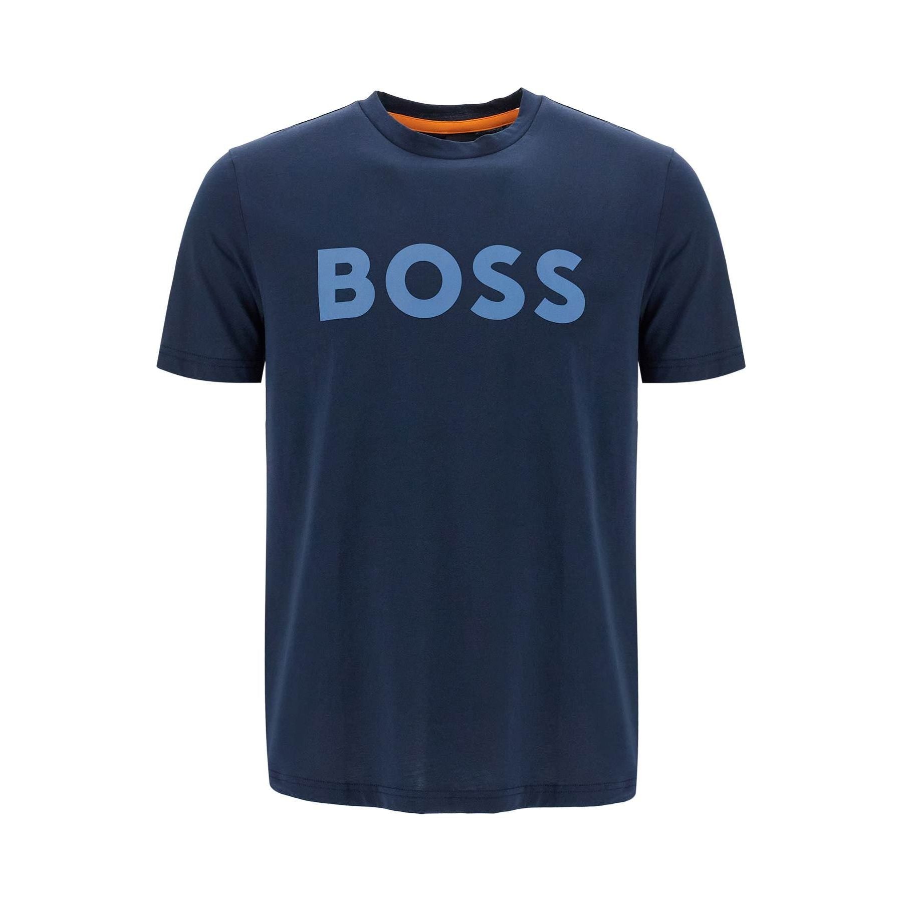 BOSS-Logo Print T Shirt -JOHN JULIA.