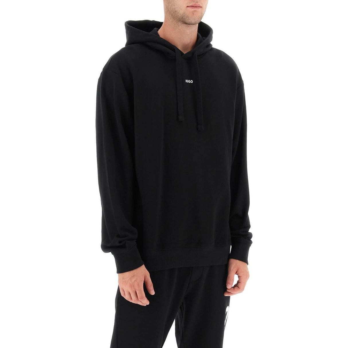 HUGO-Relaxed-Fit French Terry Hoodie -JOHN JULIA.