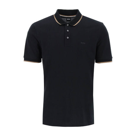 BOSS-Contrast Trim Parlay Polo Shirt -JOHN JULIA.