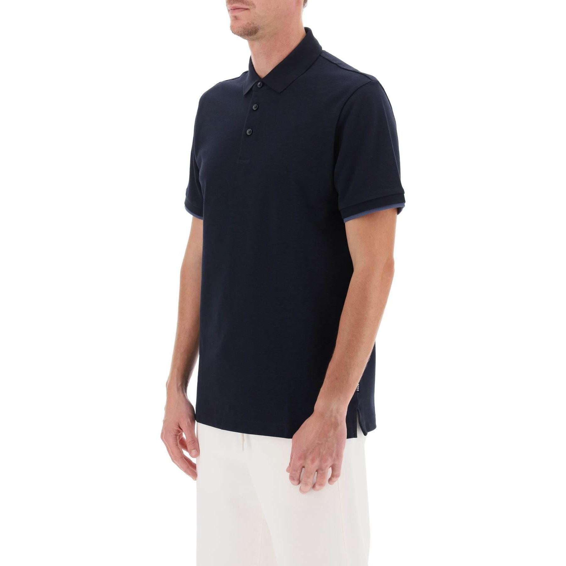 Cotton-Blend 'Phillipson' Slim Fit Polo Shirt