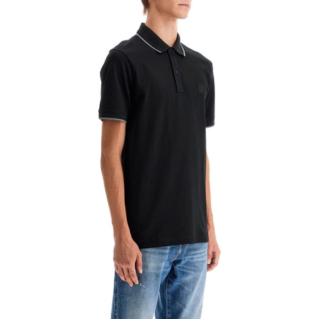 BOSS-Polo Shirt With Logo Patch -JOHN JULIA.