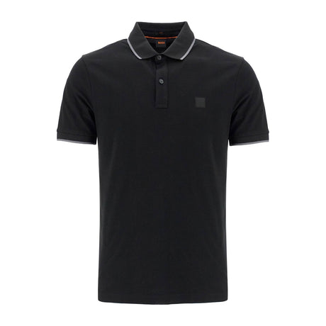 BOSS-Polo Shirt With Logo Patch -JOHN JULIA.