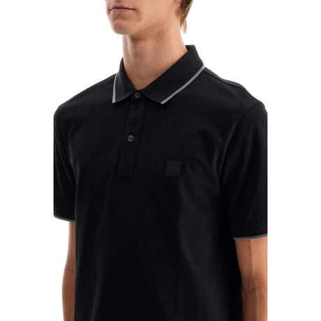 BOSS-Polo Shirt With Logo Patch -JOHN JULIA.