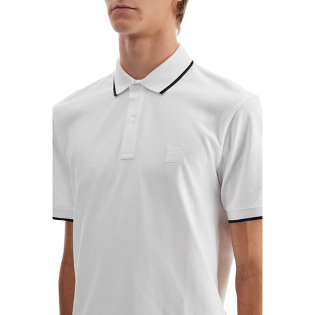 BOSS-Slim Fit Piqué Polo Shirt -JOHN JULIA.