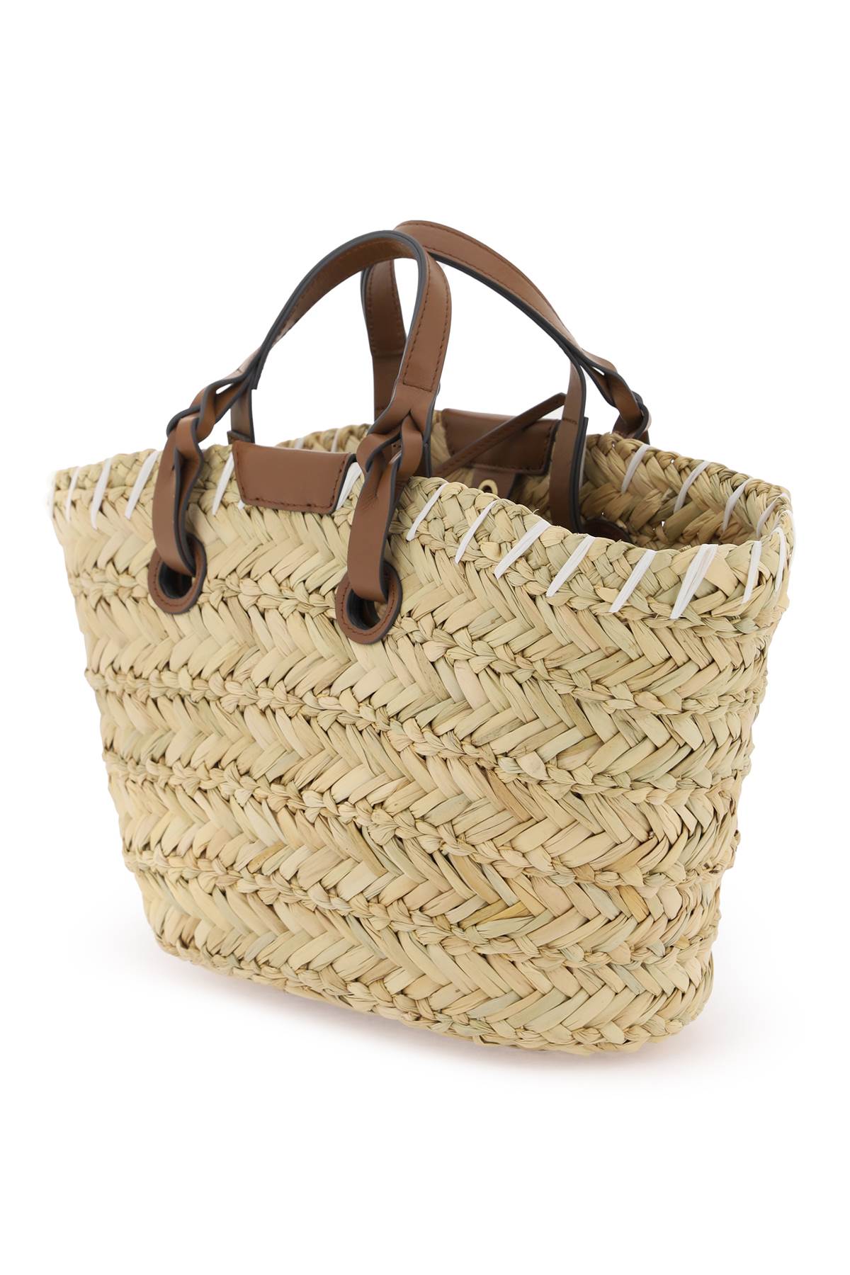 Paper Eyes Basket Handbag