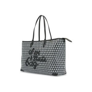 I Am A Plastic Bag Zipped Motif Tote Bag.