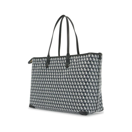 I Am A Plastic Bag Zipped Motif Tote Bag.