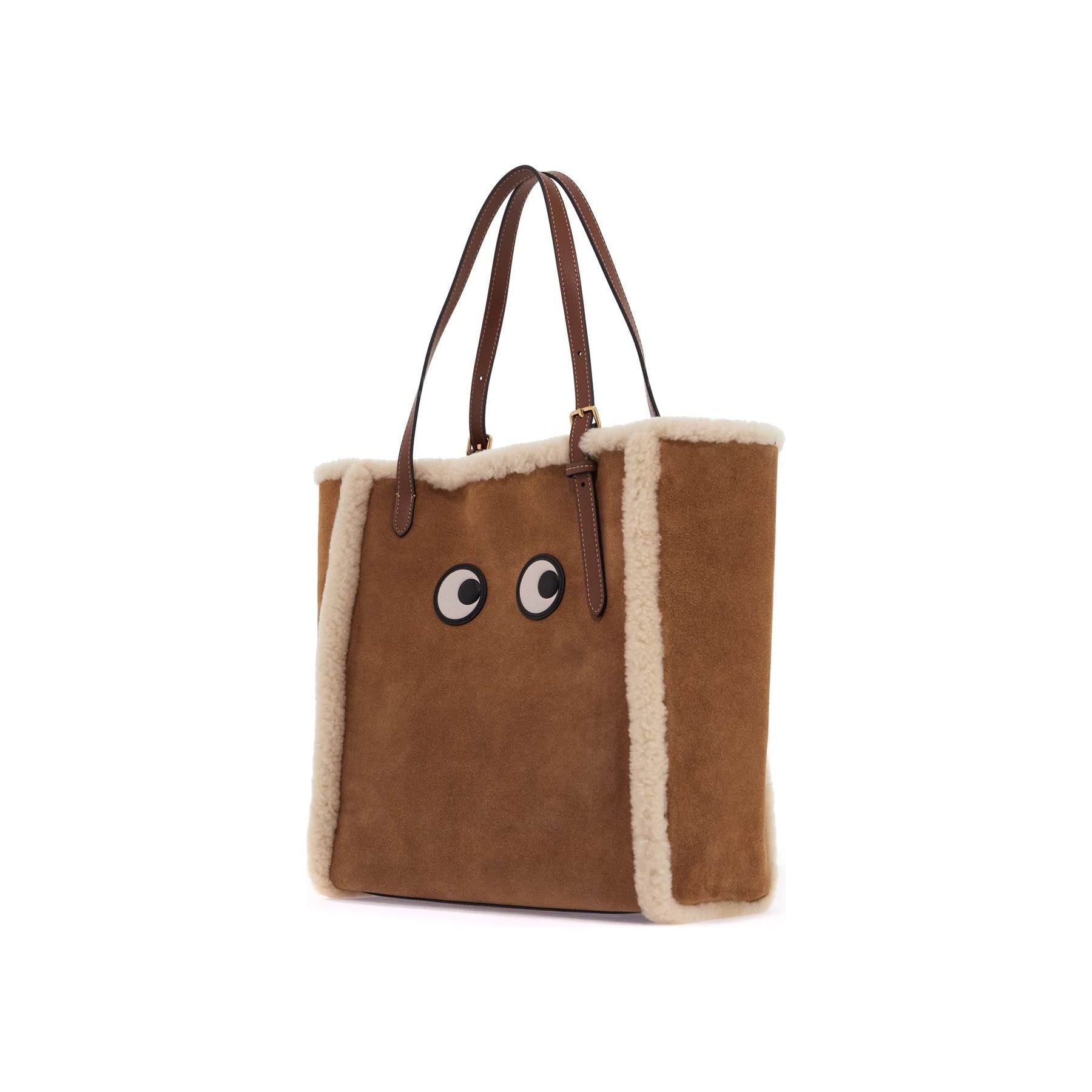 Tote Bag With Shearling Eyes