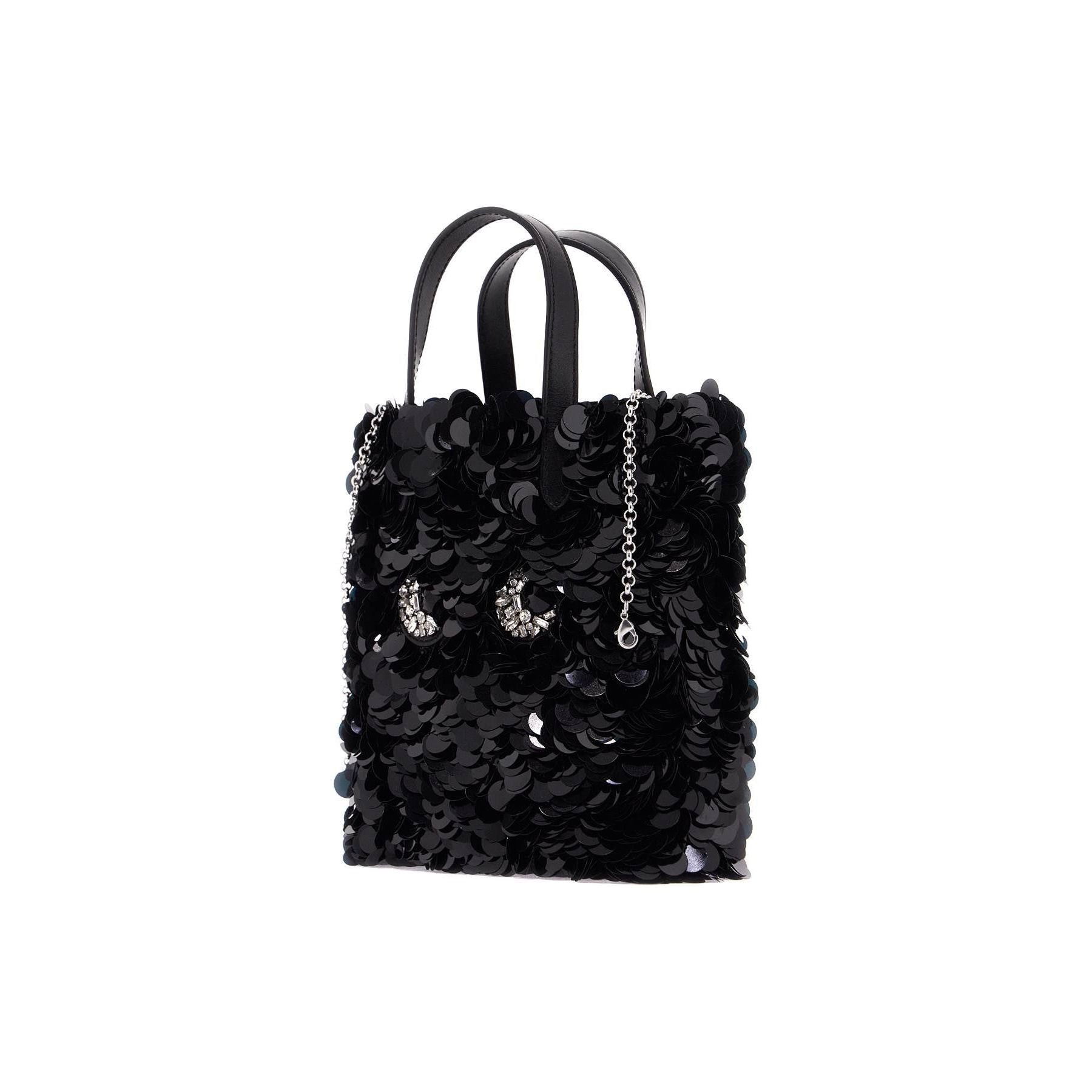 Mini Tote Bag With Sequin Eyes Design In