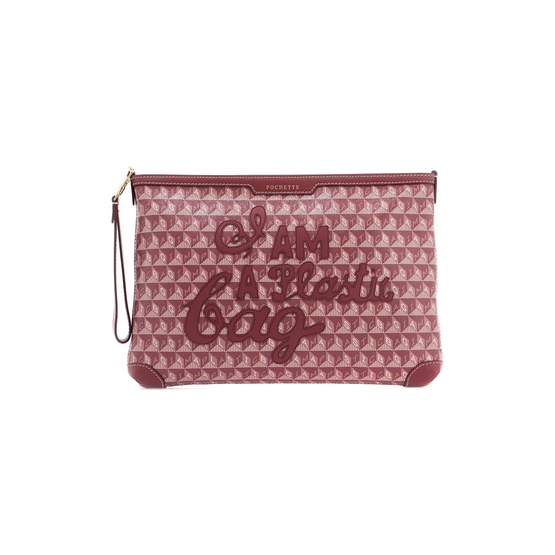 Clutch Bag With Plastic Bag Motif