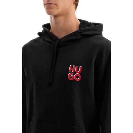 HUGO-Brushed Cotton Hoodie -JOHN JULIA.