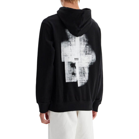 BOSS-Graphic Printed Hoodie -JOHN JULIA.