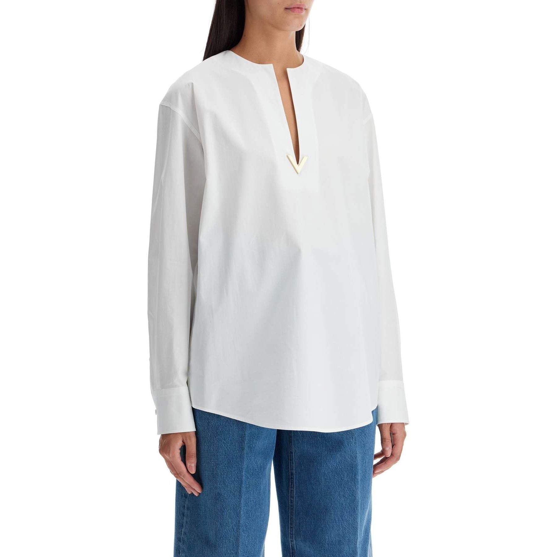 Boxy Poplin Blouse