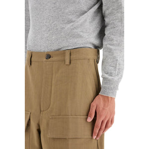 Cargo Canvas Pants In Italian Style