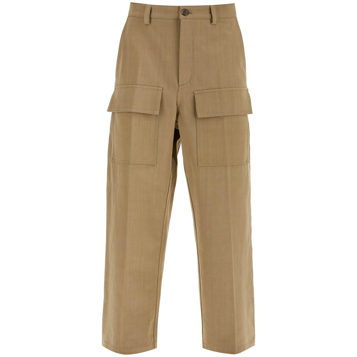 Cargo Canvas Pants In Italian Style