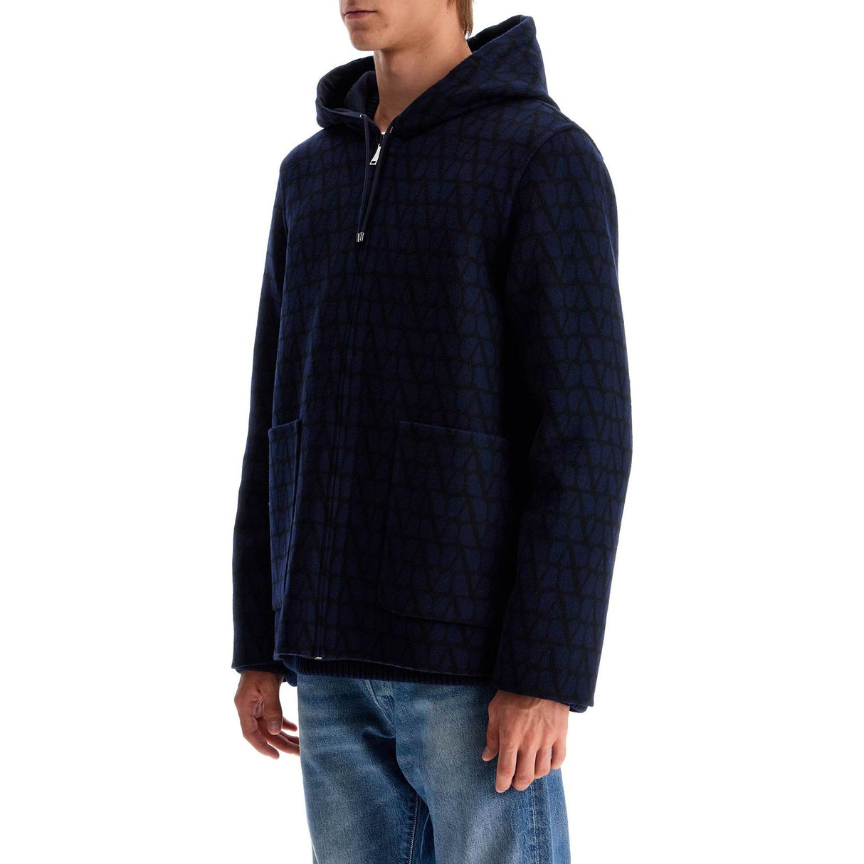 Reversible Wool Caban Coat