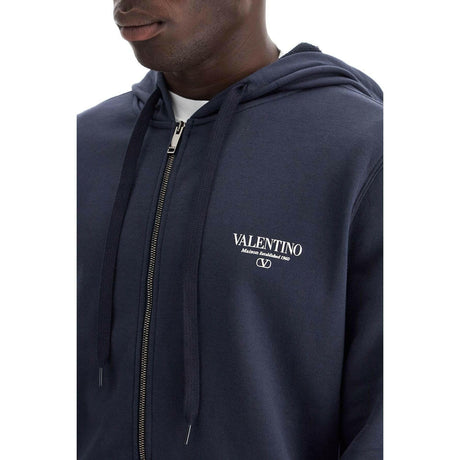 Zippered Cotton Hoodie.