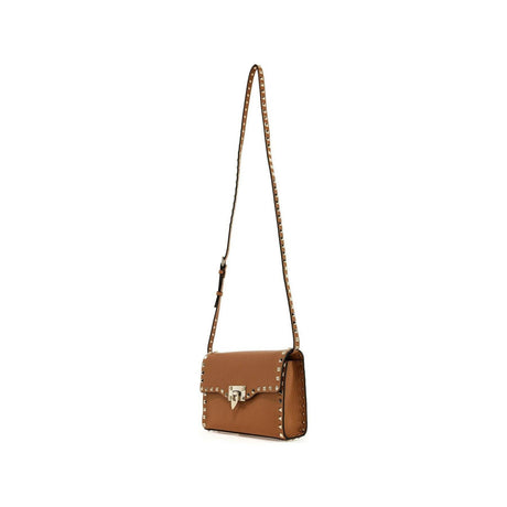 Small Rockstud Grainy Calfskin Crossbody Bag.