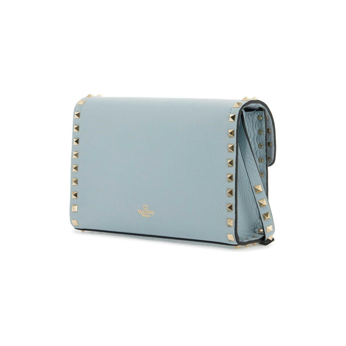 Small Rockstud Grainy Calfskin Crossbody Bag.