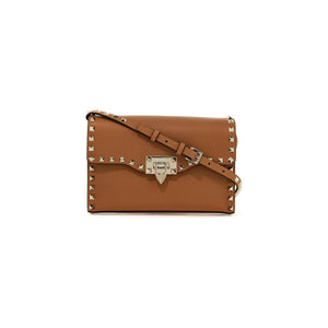 Small Rockstud Grainy Calfskin Crossbody Bag.